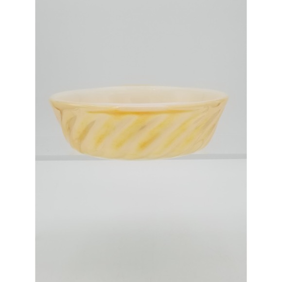 Fire King Peach Lustre Ware Small Casserole Baking Dish 5" Anchor Hocking Vintag - Picture 10 of 11